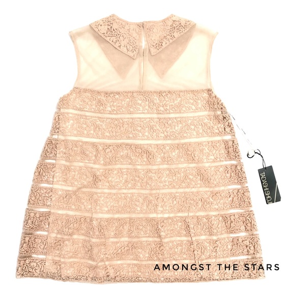 Tadashi Shoji Desert Bloom Lace Sleeveless Top - Picture 6 of 8